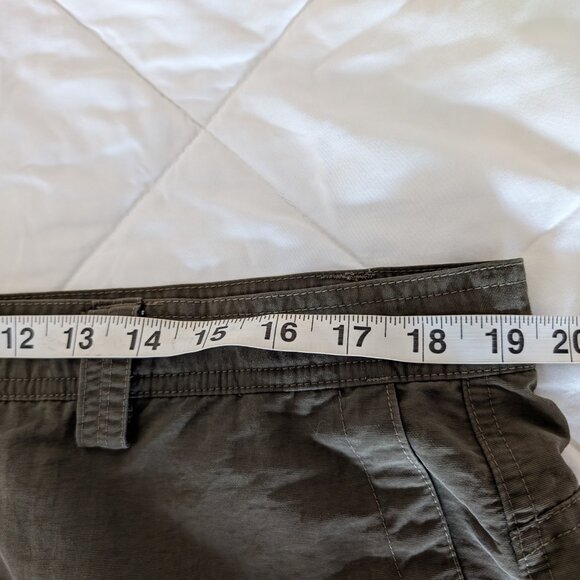 THE NORTH FACE Shorts Men's Green 40 (39) Cargo Zip Pockets Logo Hiking Casual - Picture 15 of 16